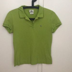 Authentic lime green Lacoste polo